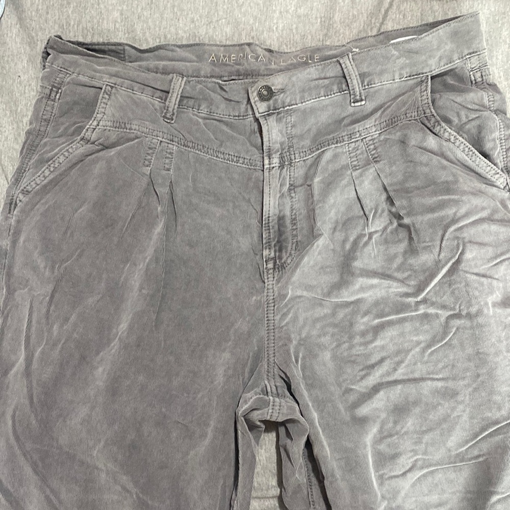 Corduroy pants high waisted